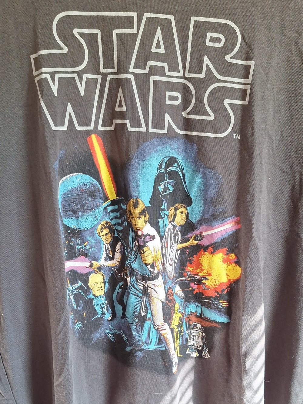 Joe Fresh Black Star Wars Multicolor Graphic Short Sleeve Tee